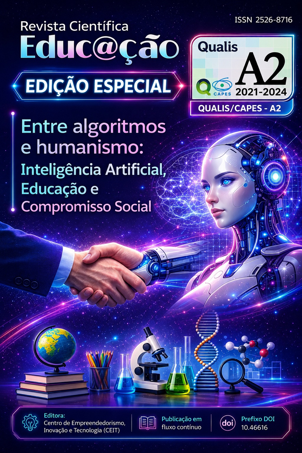 					Visualizar v. 12 n. 18 (2026): Edição Especial: Entre algoritmos e humanismo: Inteligência Artificial, Educação e Compromisso Social
				